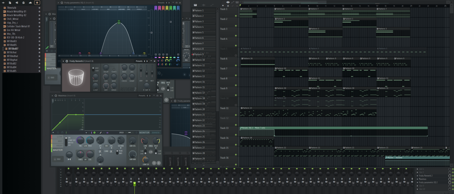 My DAW (FL Studio) showing off the song Sparse and Varst- Trailer Version